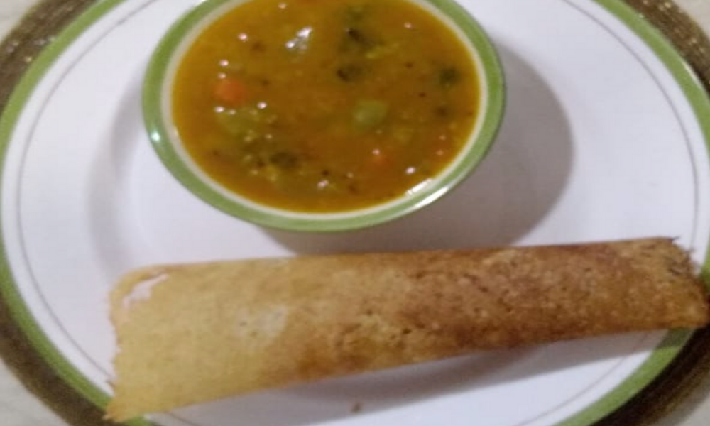 Mixed Millet Dosai & Sambar